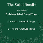 salad blend microgreens kit broccoli arugula
