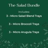salad blend microgreens kit broccoli arugula