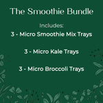 smoothie blend micro greens kale broccoli