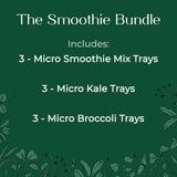 smoothie blend micro greens kale broccoli