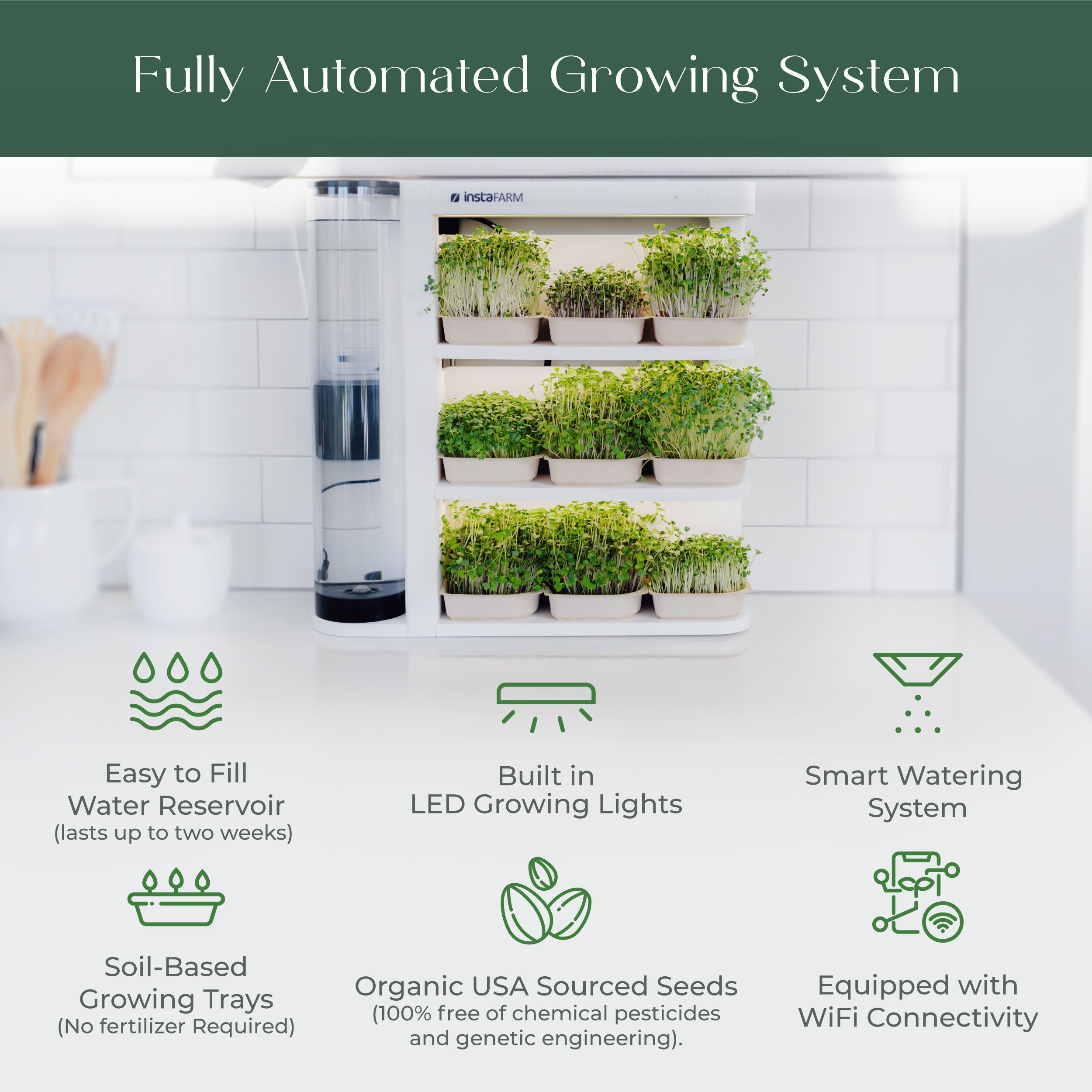 Instafarm overcomes the common challenges of growing microgreens