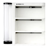 Automated and compact microgreen growing kitchen kit - LED light and watering